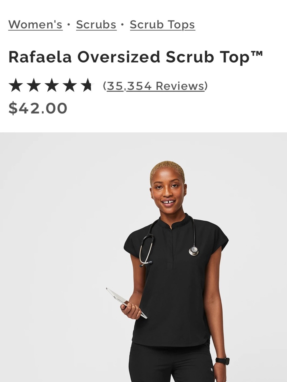 Figs scrub top - Picture 2 of 2